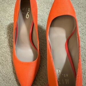 Mix 6 Orange Heels Classic Pump Style